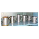 Pewter and Brass Tankards and Mugs