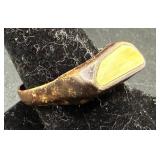 Vintage Silver Ring w/ Off-White Stone