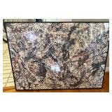 Framed Abstract Art Print w/ Signature