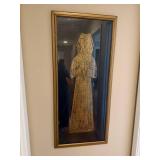 Framed Etched Figure Artwork