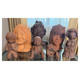 7 Terracotta Busts & Figurines