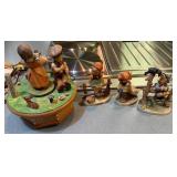 Hummel Goebel Figurines w/ Thorens Music Box