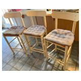 3 Counter Height Bar Stools w/ Cushons