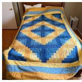 Handmade Patchwork Quilt 106x79