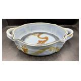 L. Suler Studio Pottery Dish w/ Handles