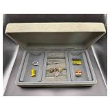 Collectible Pins in Display Case