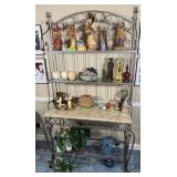Metal and Marble Bakers Rack *Read Details