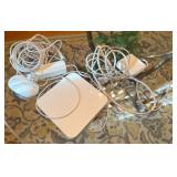 Apple Airport Extreme Base Station, Mouse, Cords