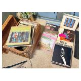 Large Record Collection in Basket
