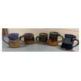 Studio Pottery Mugs, Signed