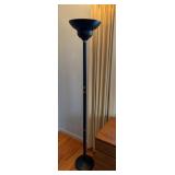 Black Torchiere Floor Lamp, 72.5" Tall