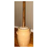 Stoneware Butter Churn w/Wood Dasher