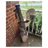 Large Metal Chicken Decorative Statue