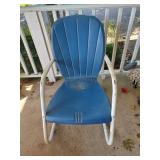 Vintage Metal Outdoor Rocking Chair