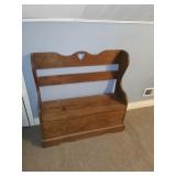 Wood Storage Bench - Read Details