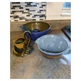 3 Handcrafted Pottery Dishes