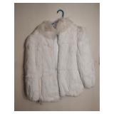 Vintage Fur Rabbit Coat with Fox Collar