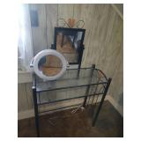 Glass Vanity & Mirror