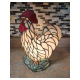 Stained Glass Chicken Lamp