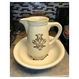 1970s Pfaltzgraff Pitcher and Bowl