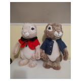 2 Peter Rabbit Plush Animals