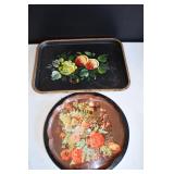 Pair of Vintage Metal Trays