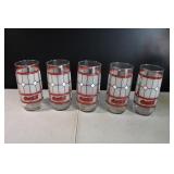 Set of 5 Coca Cola Glasses