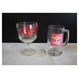 Pair of Vtg Coca Cola Fishbowl & Stein