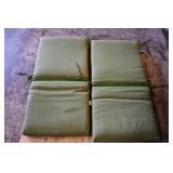 Pair of Green Threshold Seat Cushions