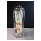 Vtg Coca Cola Straw Dispenser