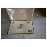 Vtg Tru Kay Sterling Earrings & Brooch