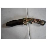 Camoflauge Liner Lock Knife