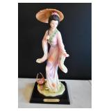 Japanese Geisha w/ Umbrella Statue