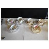 Vintage Tea Cups and Saucers