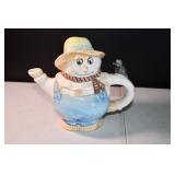 Vtg Ceramic Scarecrow Teapot