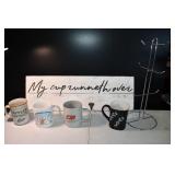 Coffee Mugs, Cup Hanger and Mug Tree