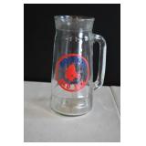 Vtg Boston Red Sox Tankard Glass Mug