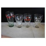 Vintage Bell Shaped Coca Cola Glasses