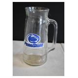 Vtg Penn State Tankard Glass Mug