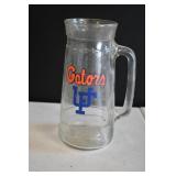 Vtg Univ of Florida Gators Tankard Glass Mug