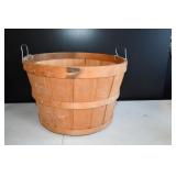 Slatted Wood Bushel Basket