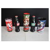 Coca Cola Souvenier Bottles and Cups