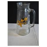 Vtg Georgia Tech Tankard Glass Mug