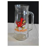 Vtg Iowa State Tankard Glass Mug