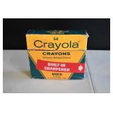 Vtg Barney & Smith Crayola 64 Crayons Box