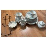 Rosenthal 30pc Fine China Tea Set w/ Rack