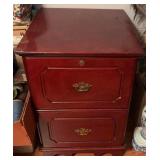 Wooden Two-Drawer File Cabinet 20.5' x 23' x 30'