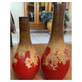 Red-Brown Pottery Vases