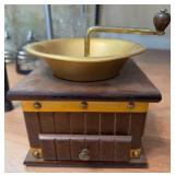 Wood & Brass Manual Coffee Grinder