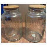 Glass Jars w/ Wood Lids